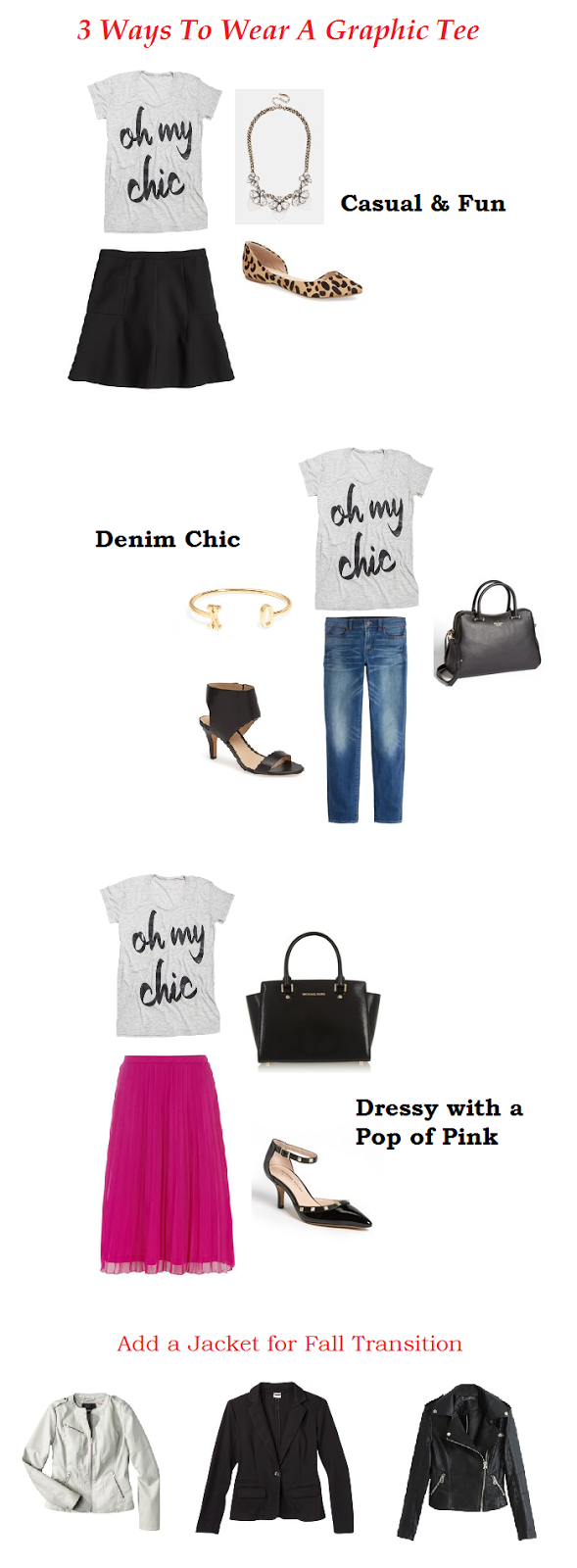 3 Ways to Wear a Graphic Tee