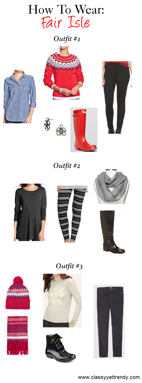 How To Wear: Fair Isle 3 Ways
