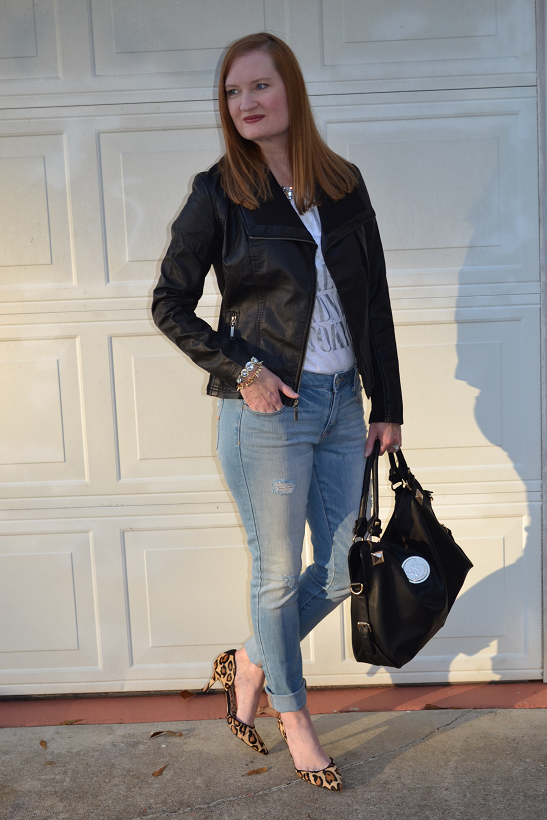 Moto Jacket & Leopard