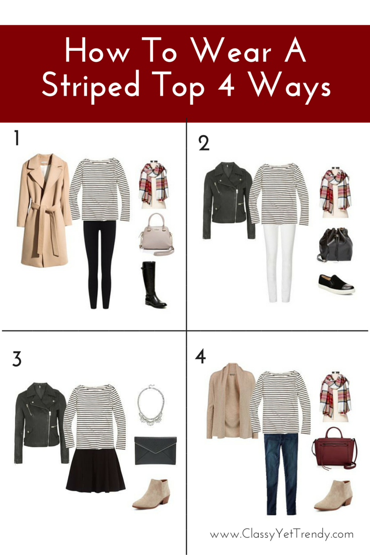 How To Wear A Striped Top 4 Ways