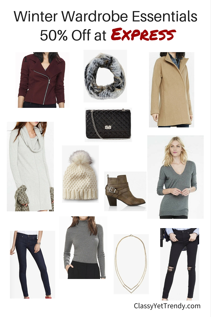 Wardrobe Essentials 50% off at Express