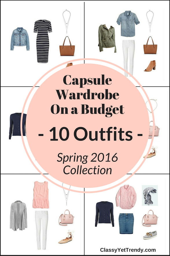 Create A Capsule Wardrobe On a Budget: 10 Spring Outfits