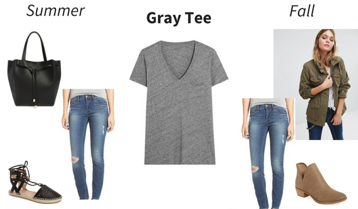 Wear Now, Wear Later - Gray Tee outfit 2