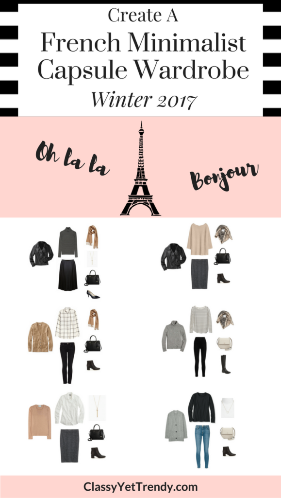 Create a French Minimalist Capsule Wardrobe Winter 2017