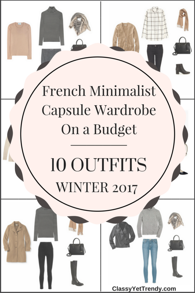 Create a French Minimalist Capsule Wardrobe On a Budget: 10 Winter Outfits