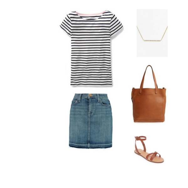 How To Wear a Striped Tee - Outfit #6