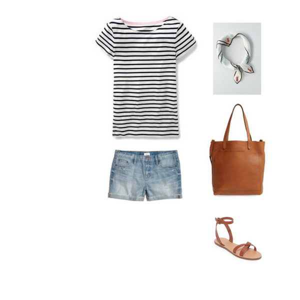 How To Wear a Striped Tee - Outfit #2