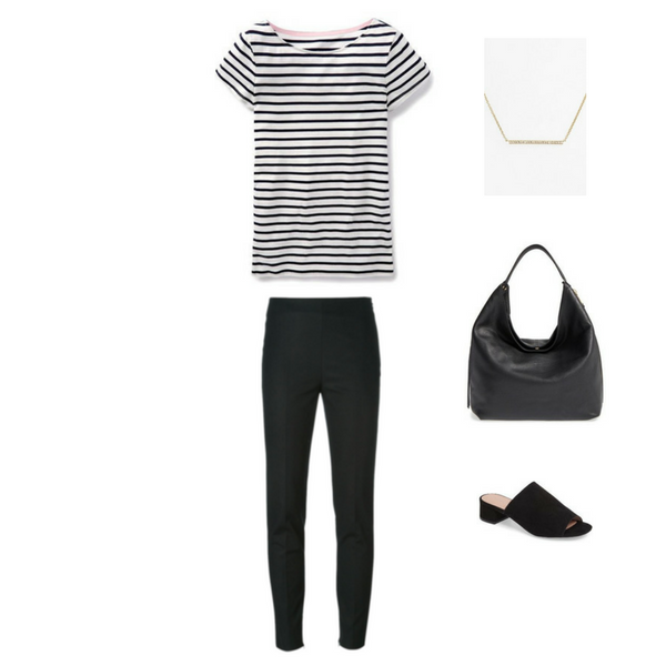 How To Wear a Striped Tee - Outfit #10