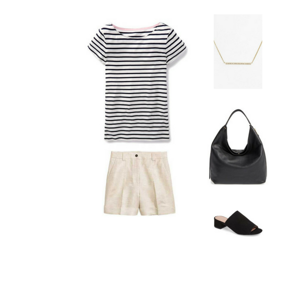 How To Wear a Striped Tee - Outfit #9