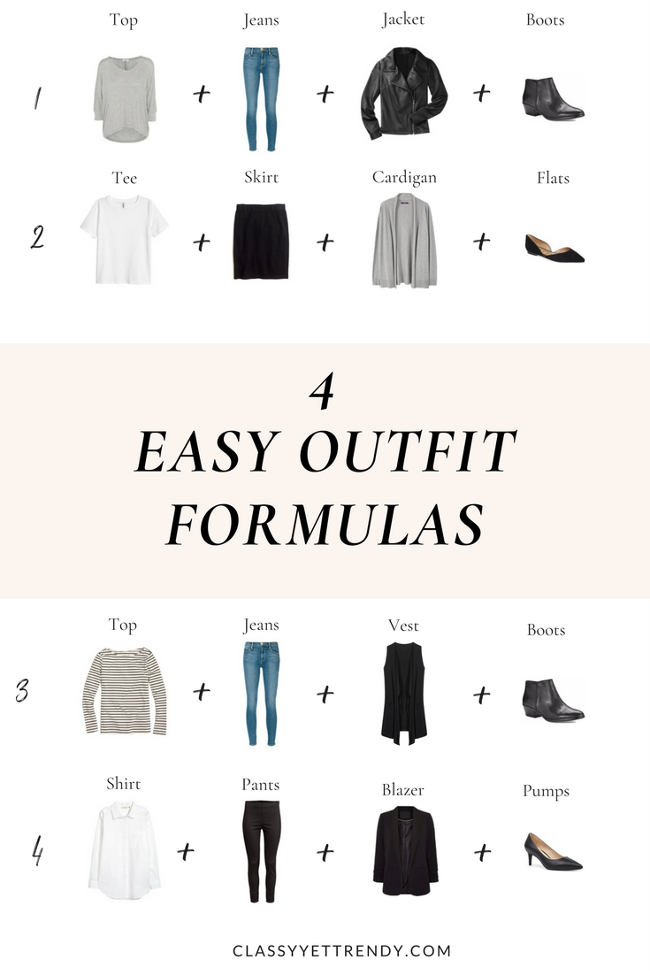 4 Easy Outfit Formulas