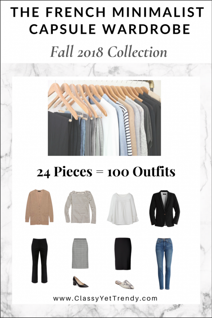 French Minimalist Capsule Wardrobe Fall 2018 eBook