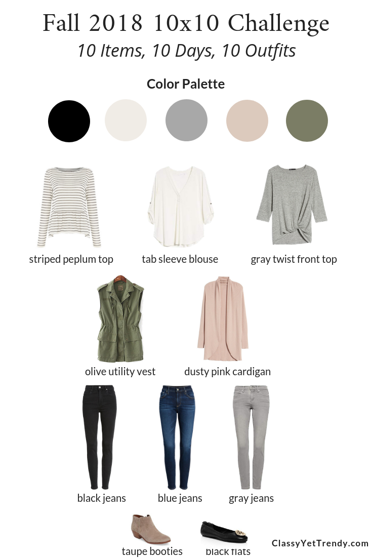 10x10 Fall 2018 Challenge - #fall10x10