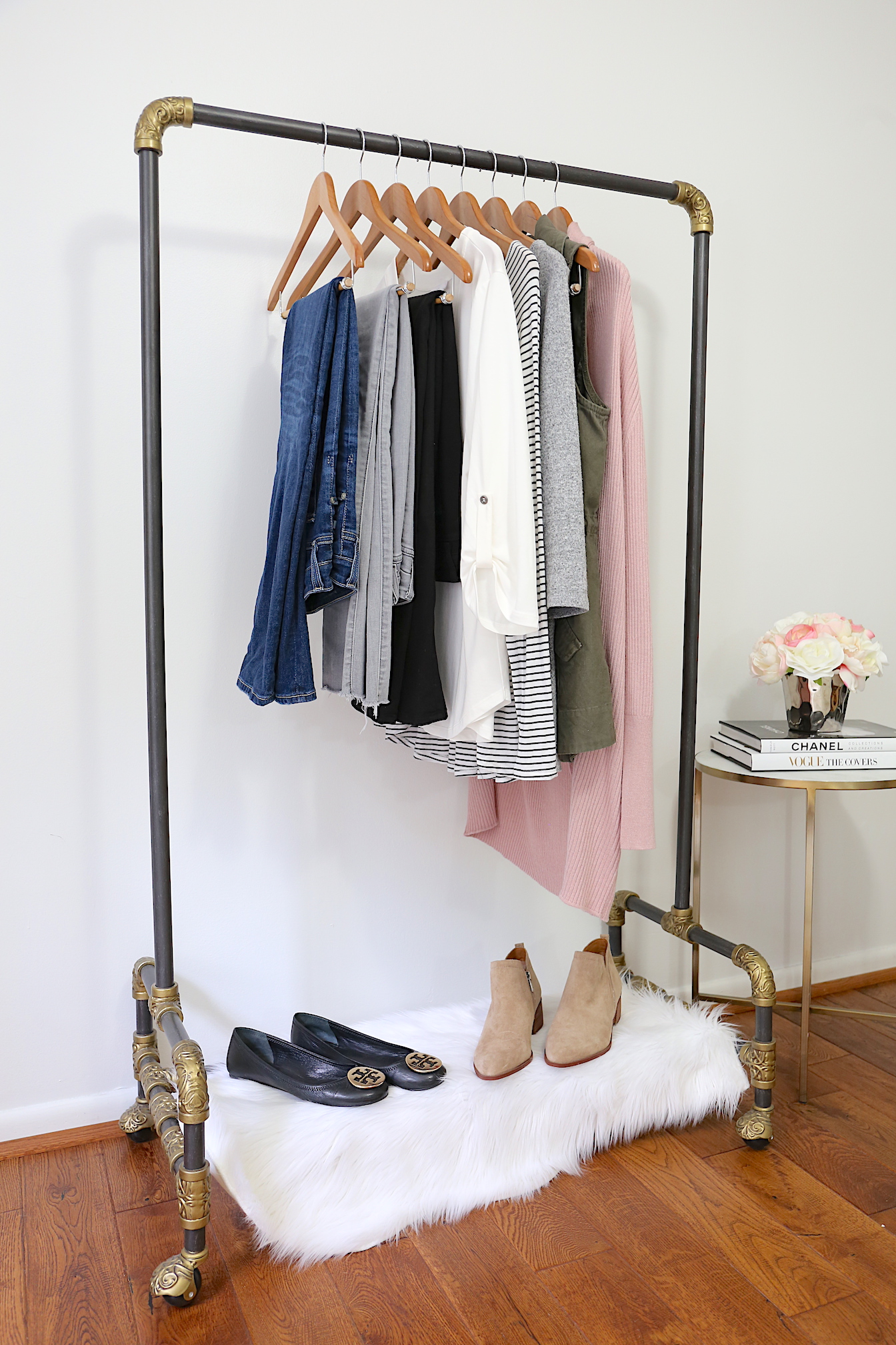 Fall 2018 10x10 Challenge - clothes rack side
