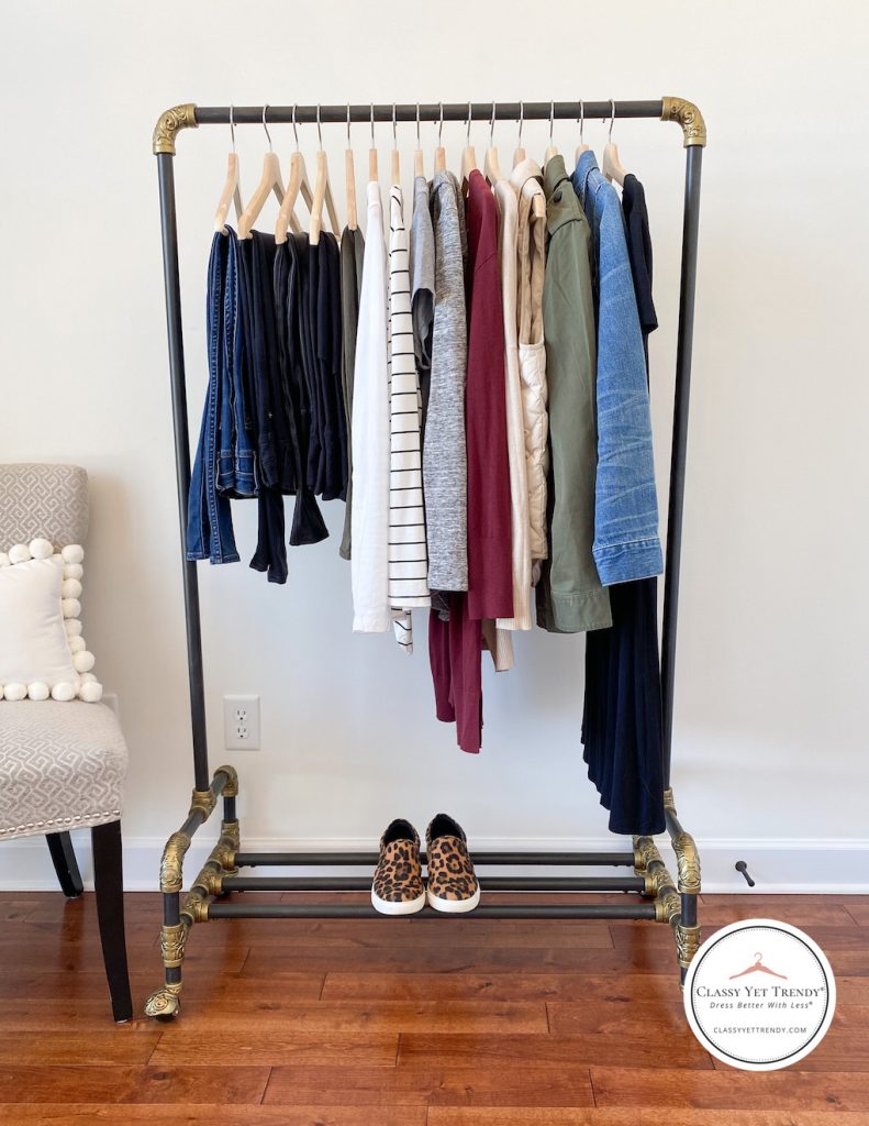6-Ways-to-Wear-Leopard-Slip-On-Sneakers-clothes-rack-full