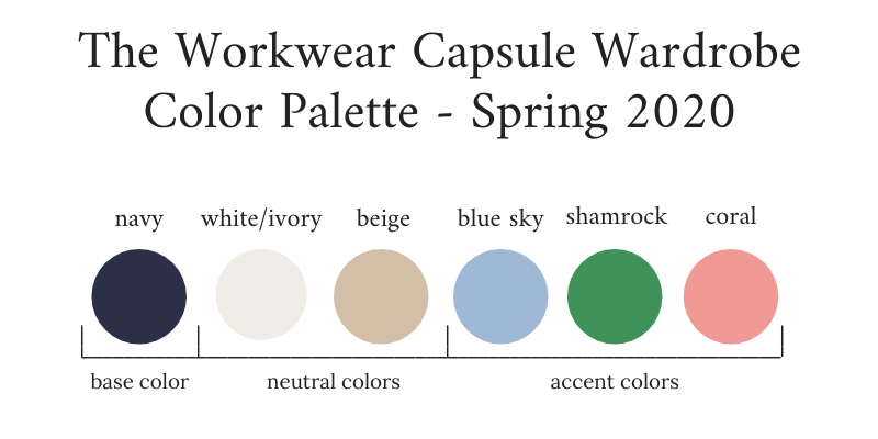 Workwear-Capsule-Wardrobe-Spring-2020-Color-Palette