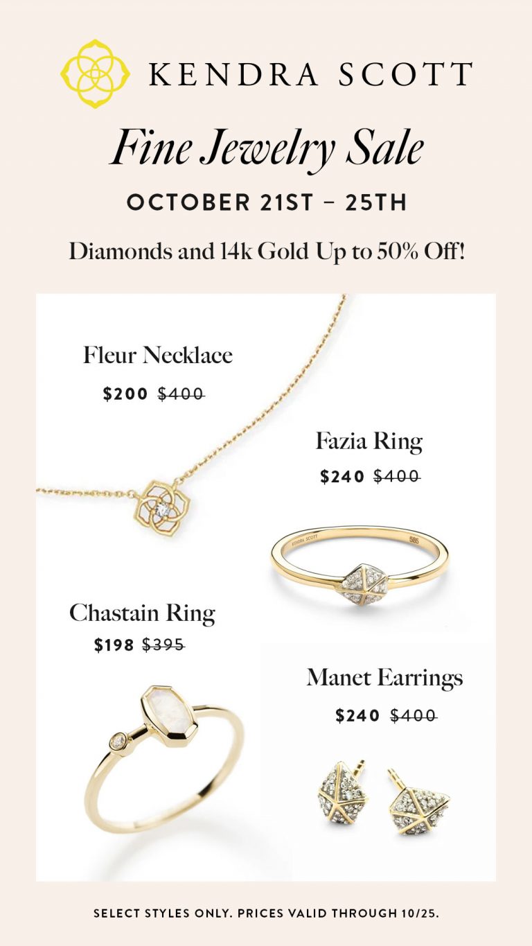 Kendra Scott Fine Jewelry Sale (exclusive link to sale)