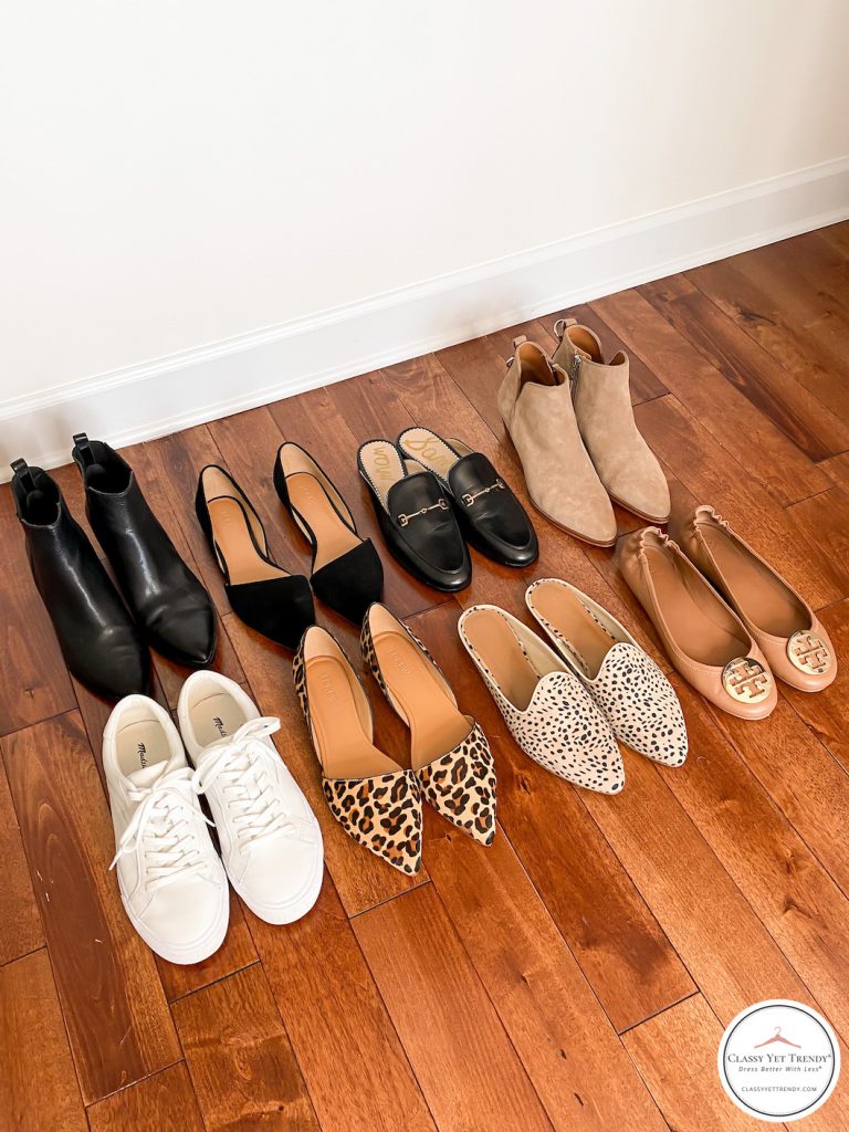 My Fall 2020 Neutral Capsule Wardrobe - closet shoes