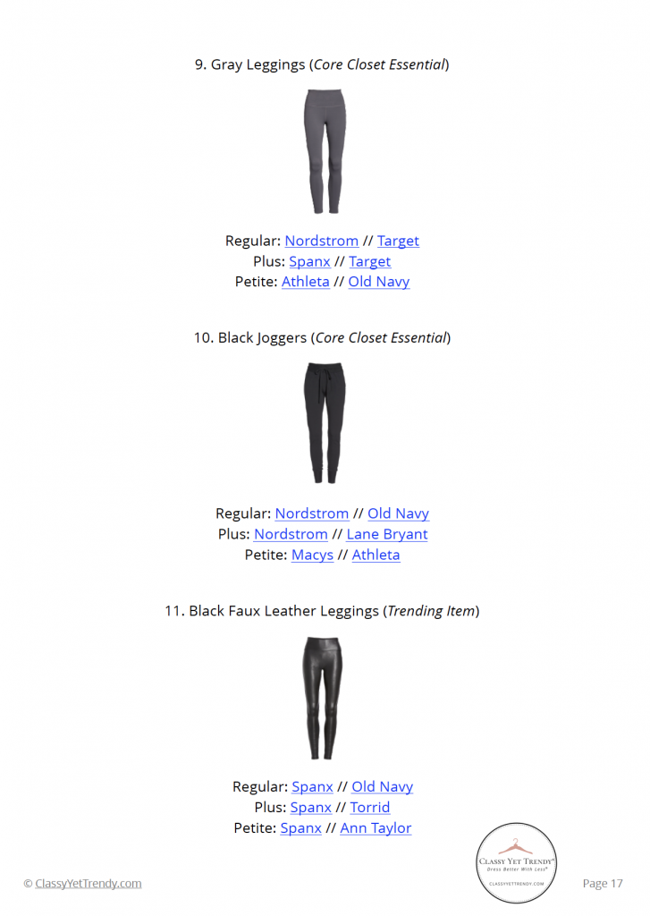 Athleisure Capsule Wardrobe Winter 2020 - pg 17