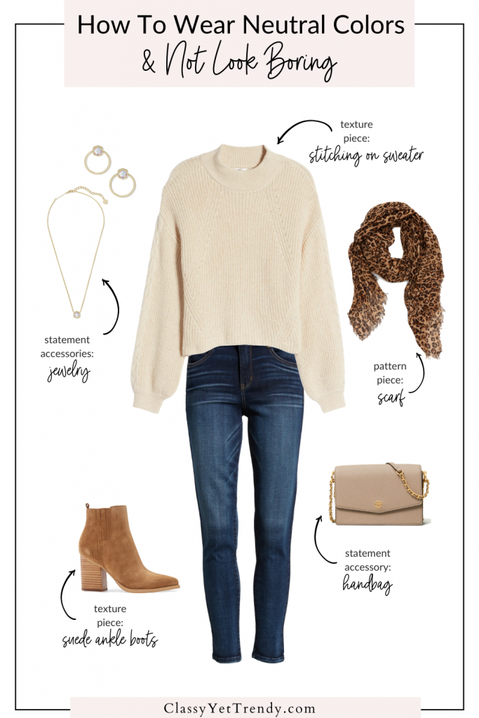How To Wear Neutral Colors - Outfit Sample