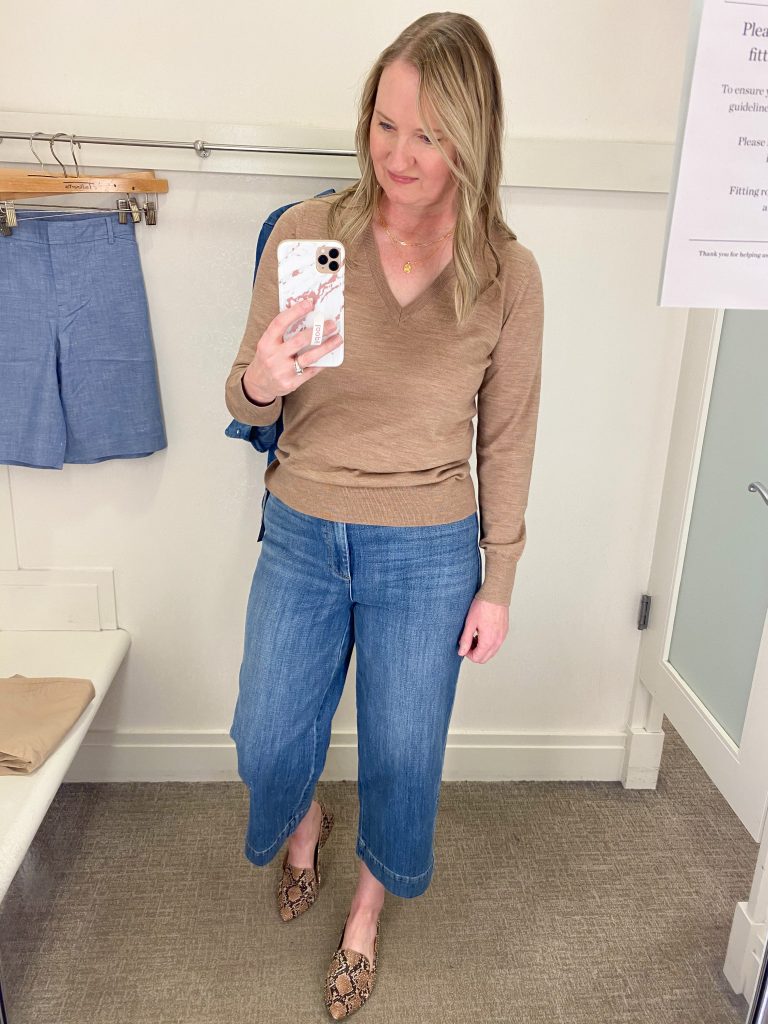 Try-On Session February 2021 - Talbots wide leg jeans