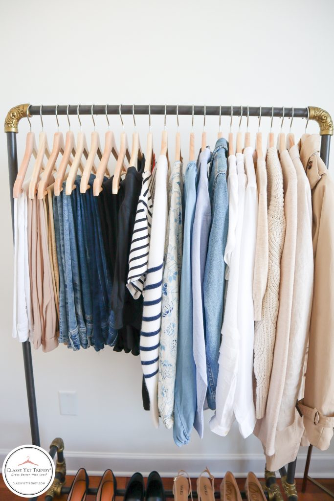 My French Minimalist Spring 2021 Capsule Wardrobe - tops layers bottoms
