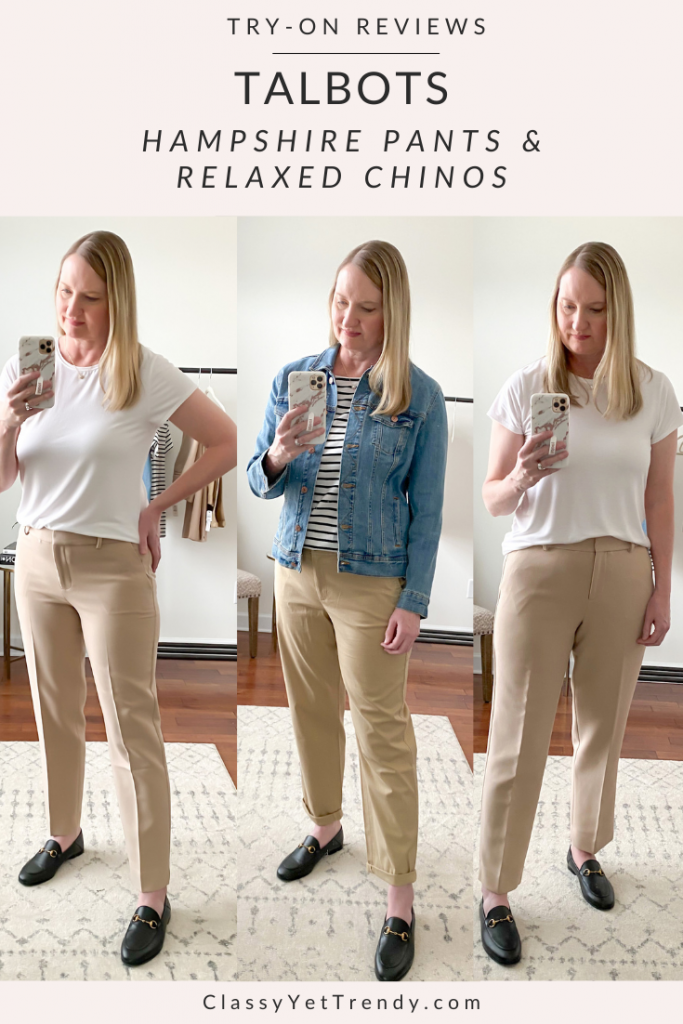 Talbots Try-On - Hampshire Pants and Relaxed Chinos