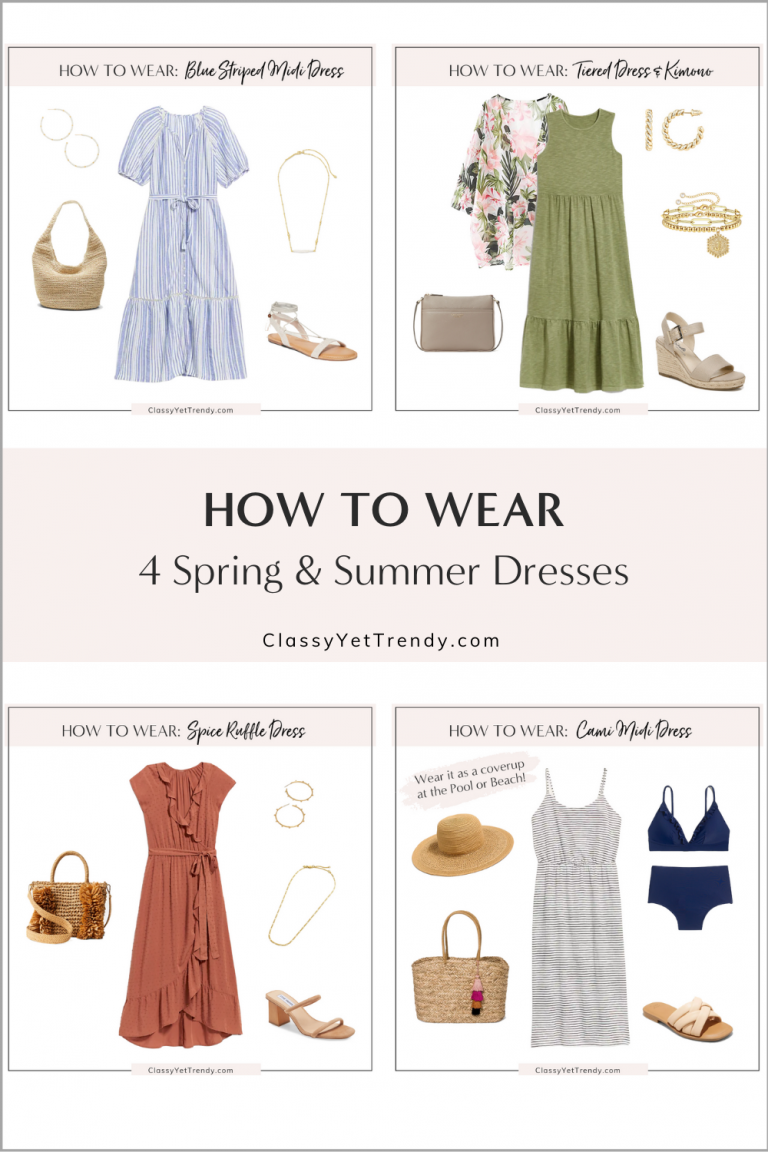 How to Style 4 Budget-Buy Spring & Summer Dresses