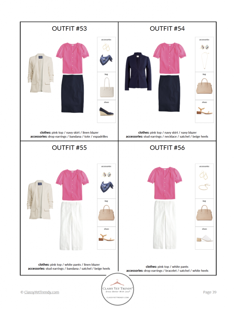 Workwear Capsule Wardrobe Summer 2021 - pg 39