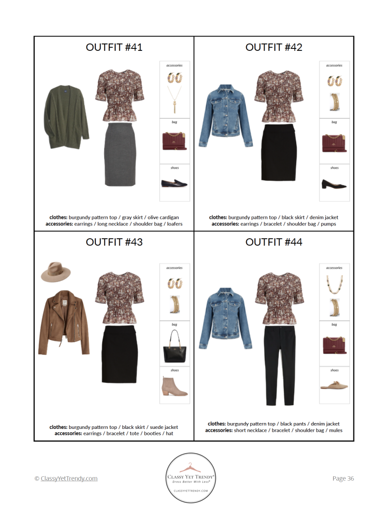 Essential Capsule Wardrobe Fall 2021 - pg 36