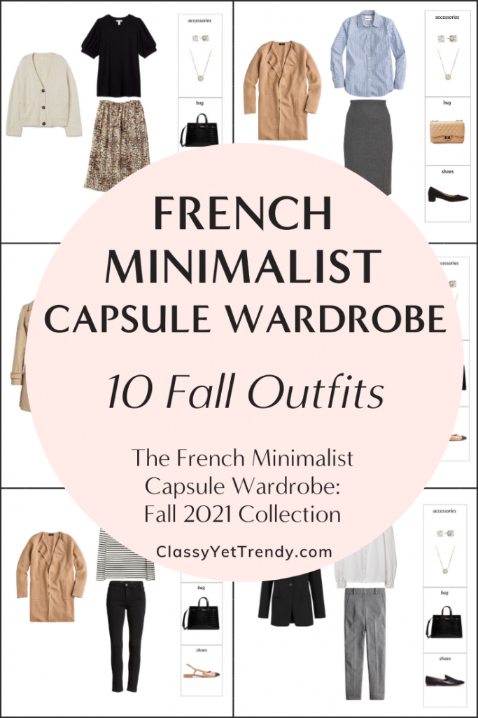 French Minimalist Capsule Wardrobe Fall 2021 Preview + 10 Outfits