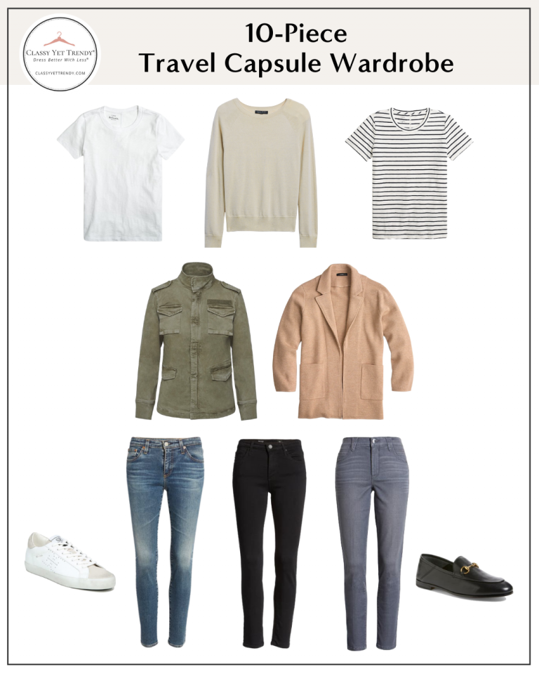 10 PIECE TRAVEL CAPSULE WARDROBE
