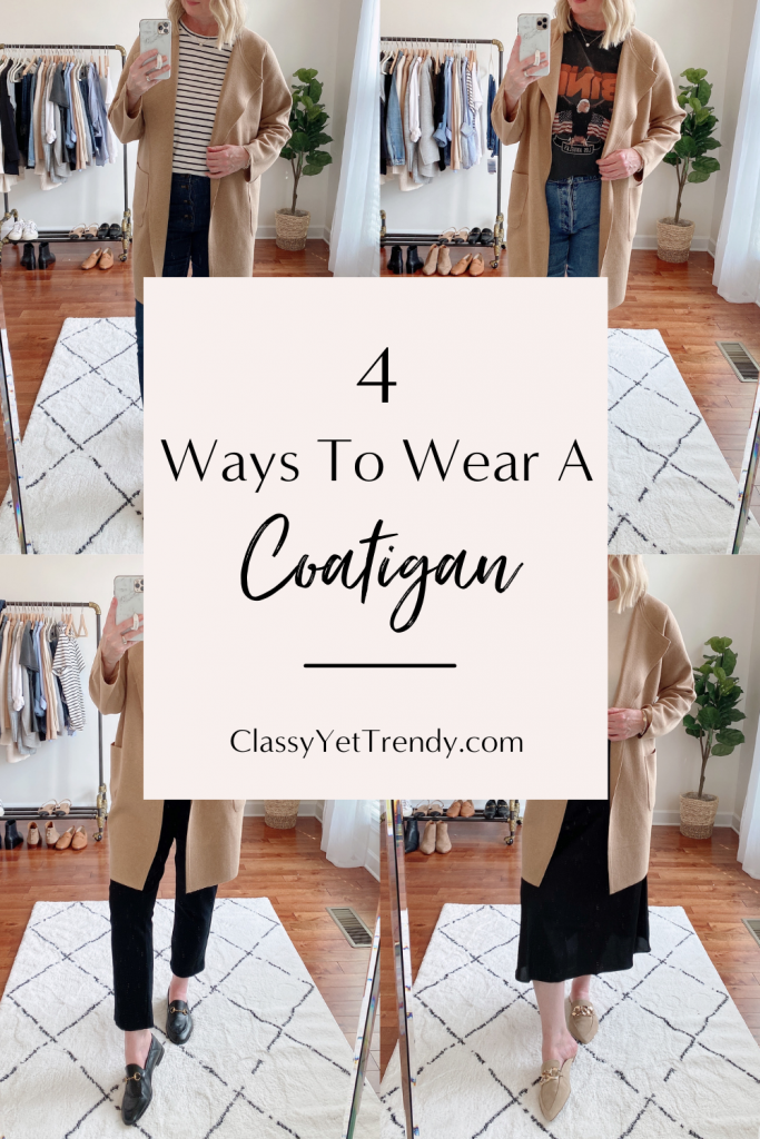 4 WAYS TO WEAR A COATIGAN