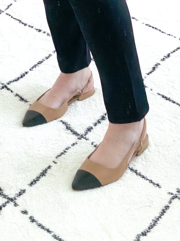 Try-On Session September 2021 - Express Cap Toe Slingback Flats