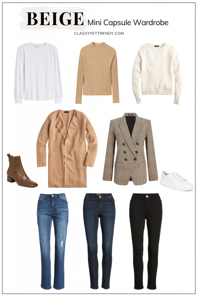 Fashion Elo - BEIGE MINI CAPSULE WARDROBE - PIN