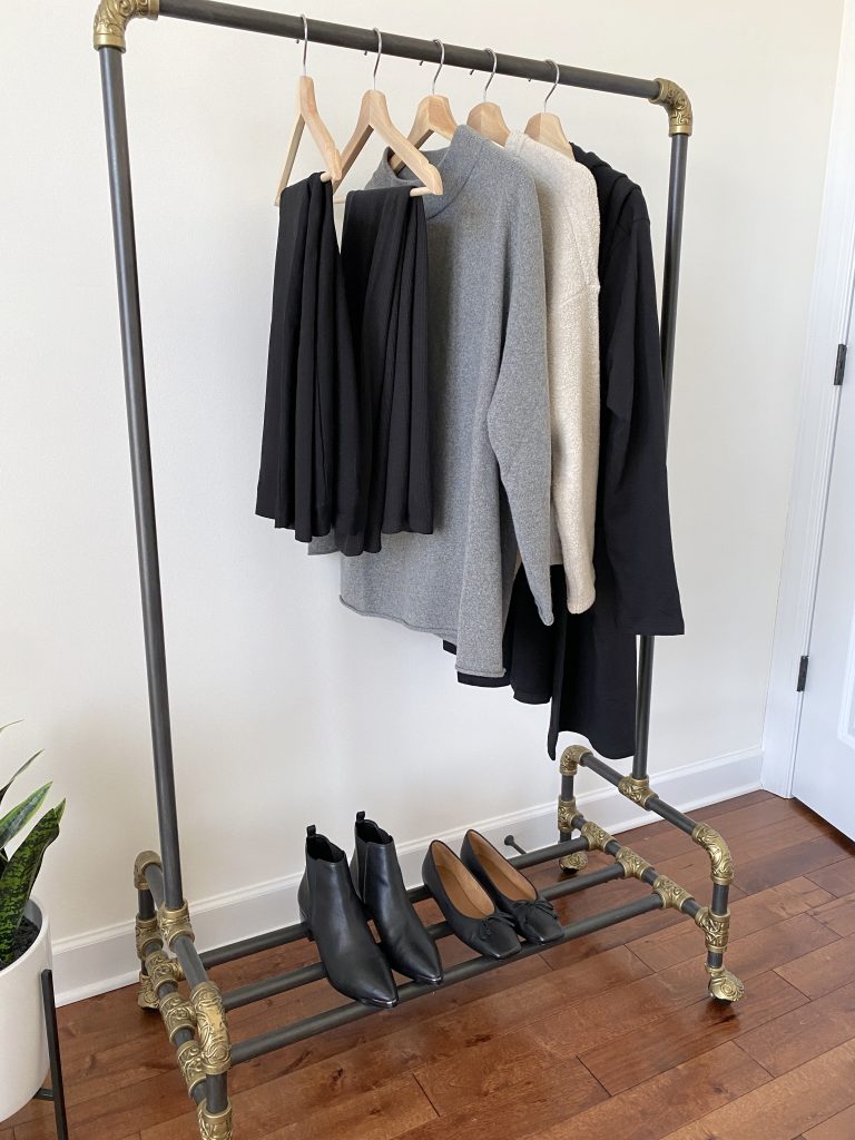 Eileen Fisher x Fashion Elo - Dec 2021 - clothes rack side