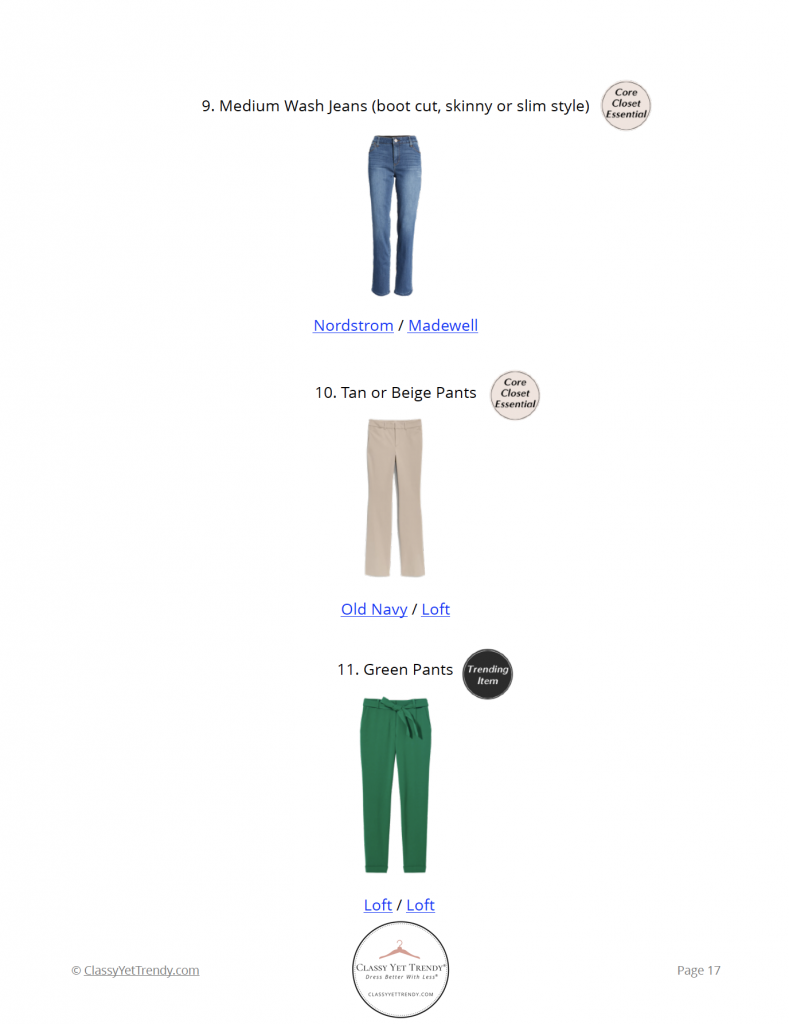 Essential Capsule Wardrobe Spring 2022 - pg 17