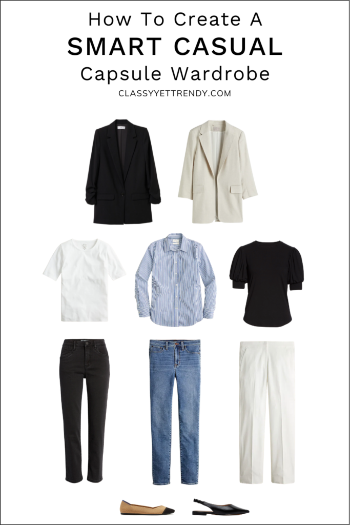 Fashion Elo - HOW TO CREATE A SMART CASUAL CAPSULE WARDROBE - FLATLAY