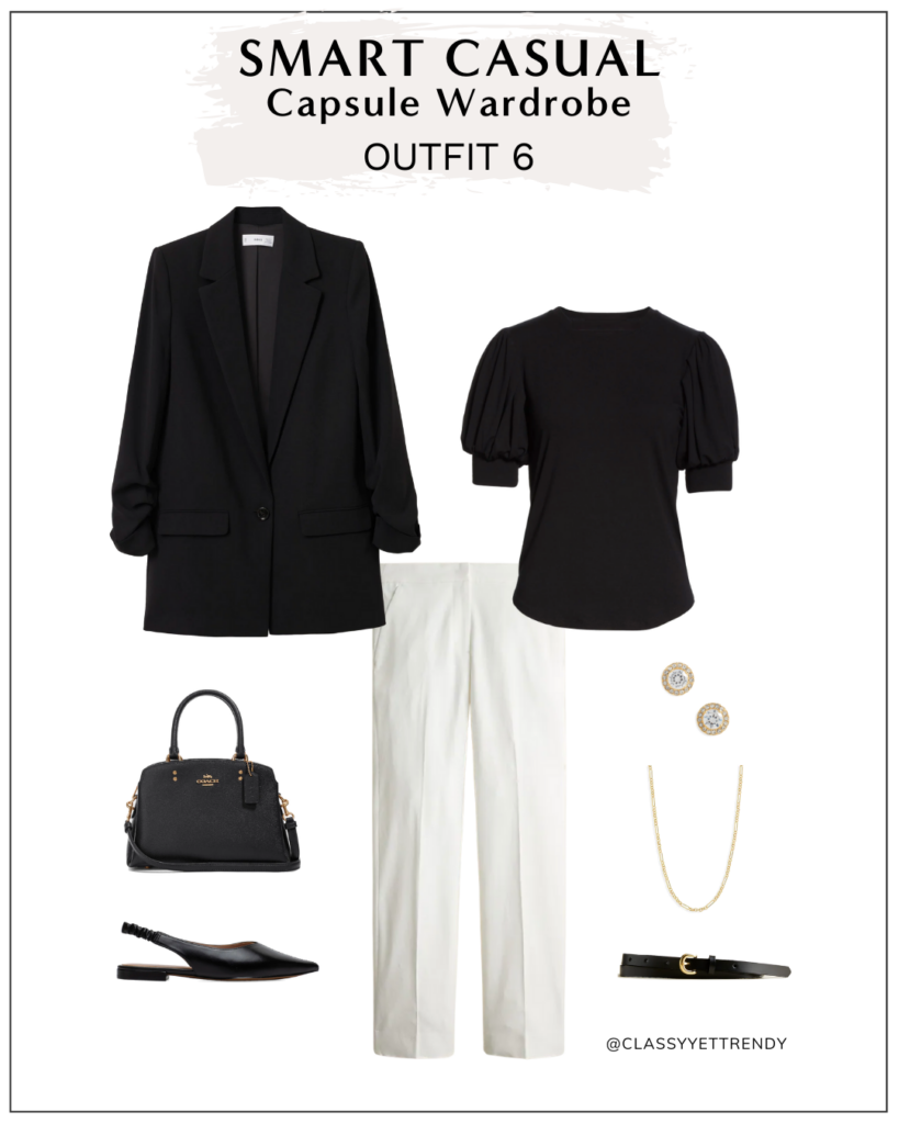 Fashion Elo SMART CASUAL CAPSULE WARDROBE APRIL 2022 - OUTFIT 6