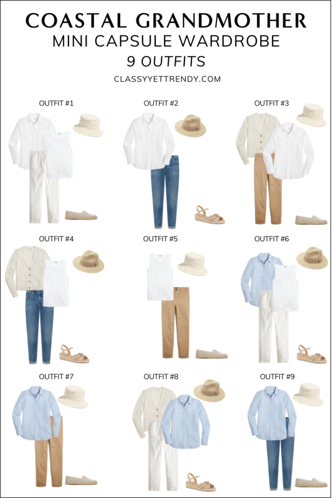 Fashion Elo - COASTAL GRANDMOTHER MINI CAPSULE WARDROBE MAY 2022 - OUTFITS