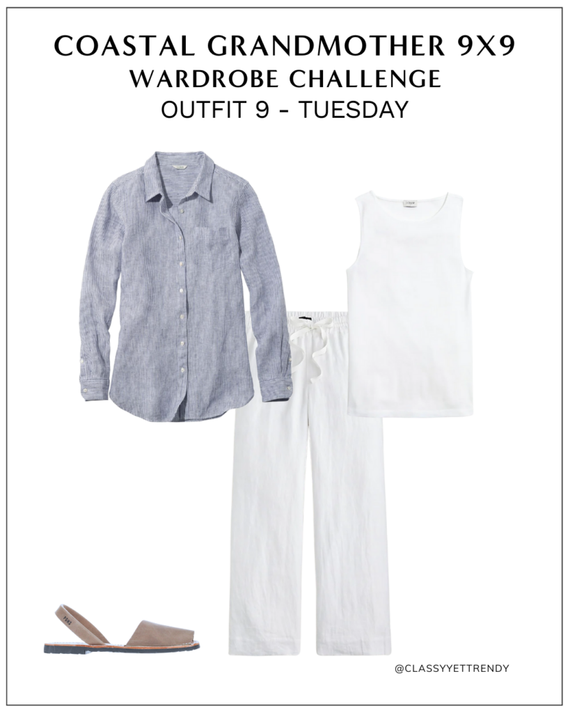 Fashion Elo COASTAL GRANDMOTHER 9X9 CHALLENGE JUNE 2022 - OUTFIT 9
