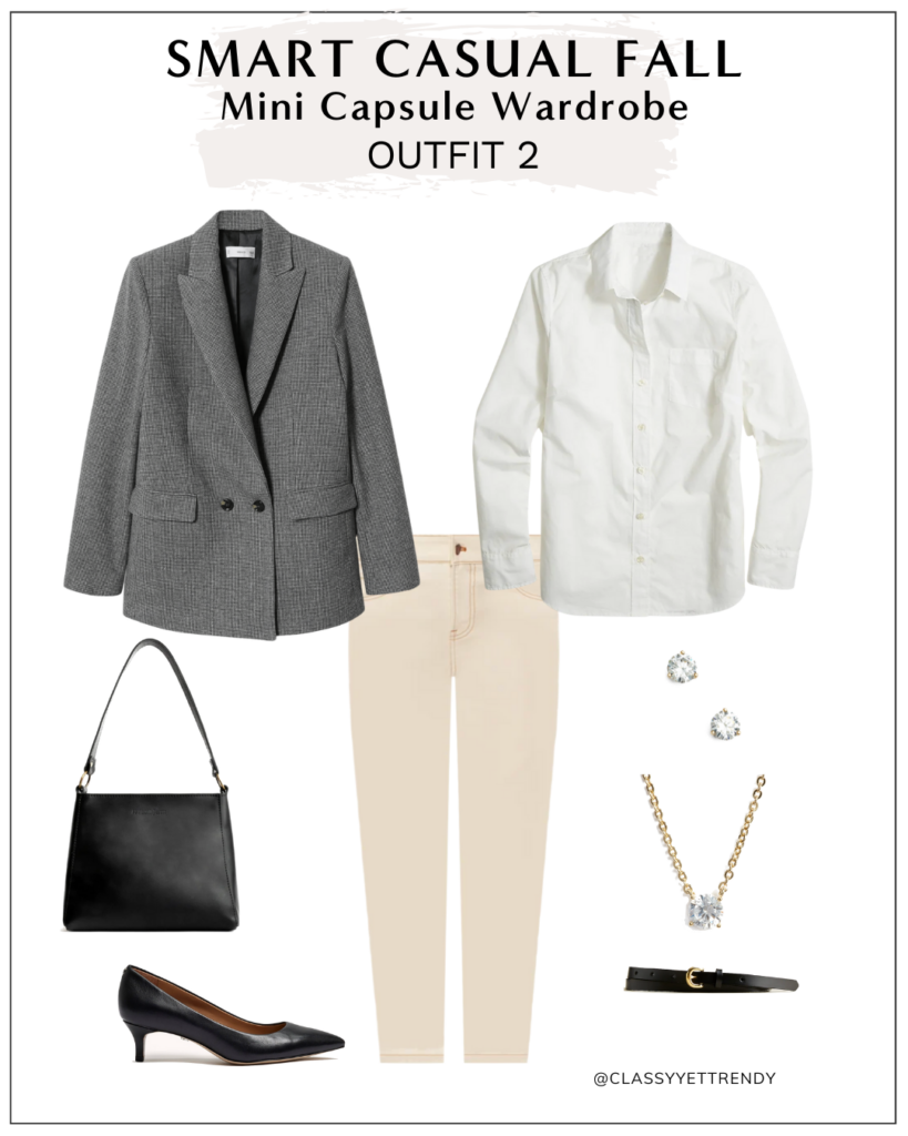 SMART CASUAL MINI CAPSULE WARDROBE FALL 2022 - OUTFIT 2