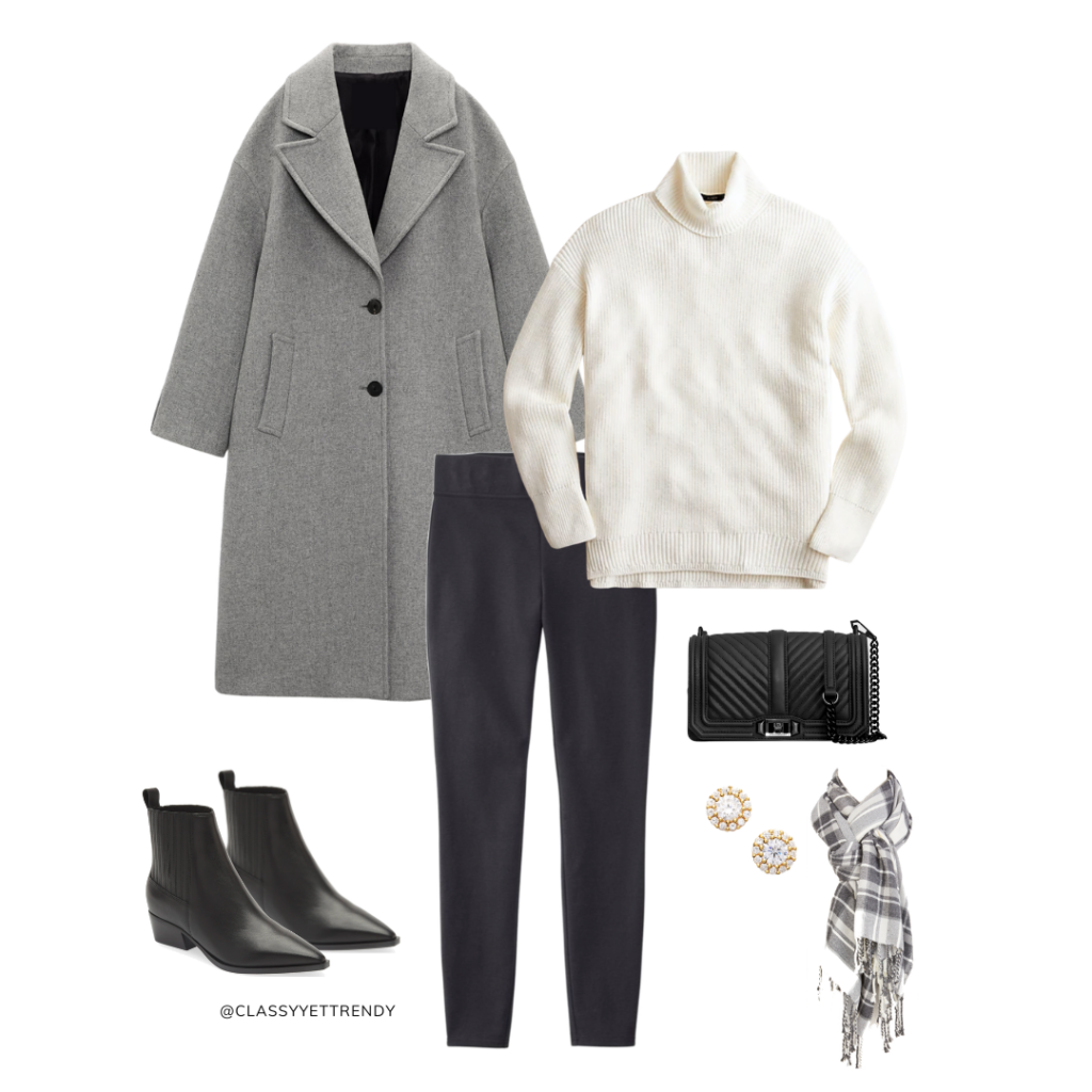 Fashion Elo - GRAY MINI WINTER CAPSULE WARDROBE - DEC 2022 - OUTFIT 1