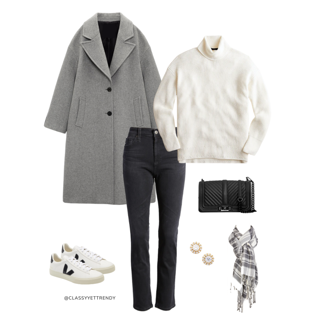 Fashion Elo - GRAY MINI WINTER CAPSULE WARDROBE - DEC 2022 - OUTFIT 6