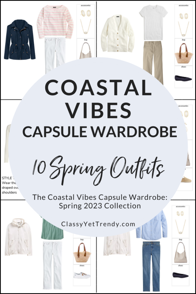 COASTAL VIBES Spring 2023 Capsule Wardrobe Sneak Peek - 10 Outfits