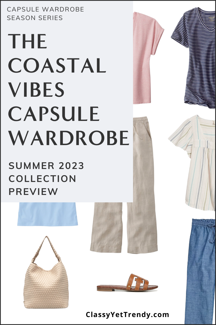 Sneak Peek of The Coastal Vibes Summer 2023 Capsule Wardrobe + 10 Outfits