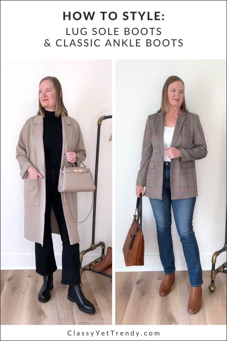 How To Style Two Must-Have Boots: Lug Sole Boots and Classic Ankle Boots