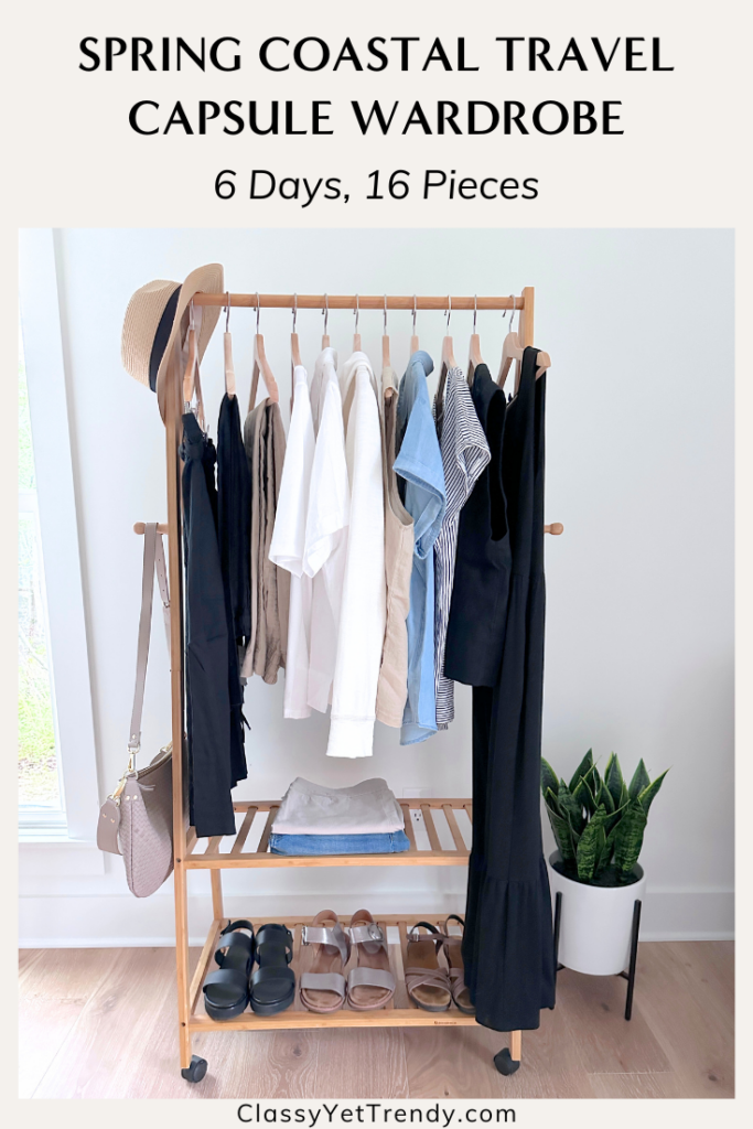 MY 6-DAY SPRING COASTAL TRAVEL CAPSULE WARDROBE APRIL 2024 - pin