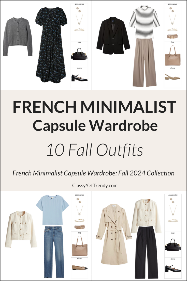 10 French Minimalist Fall 2024 Outfits: Modern, Feminine and Affordable For Work & Everyday