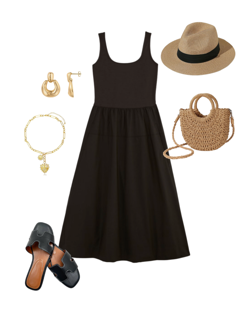 WARM WEATHER TRAVEL CAPSULE WARDROBE 2025 - 11 PIECES 10 OUTFITS - outfit 3