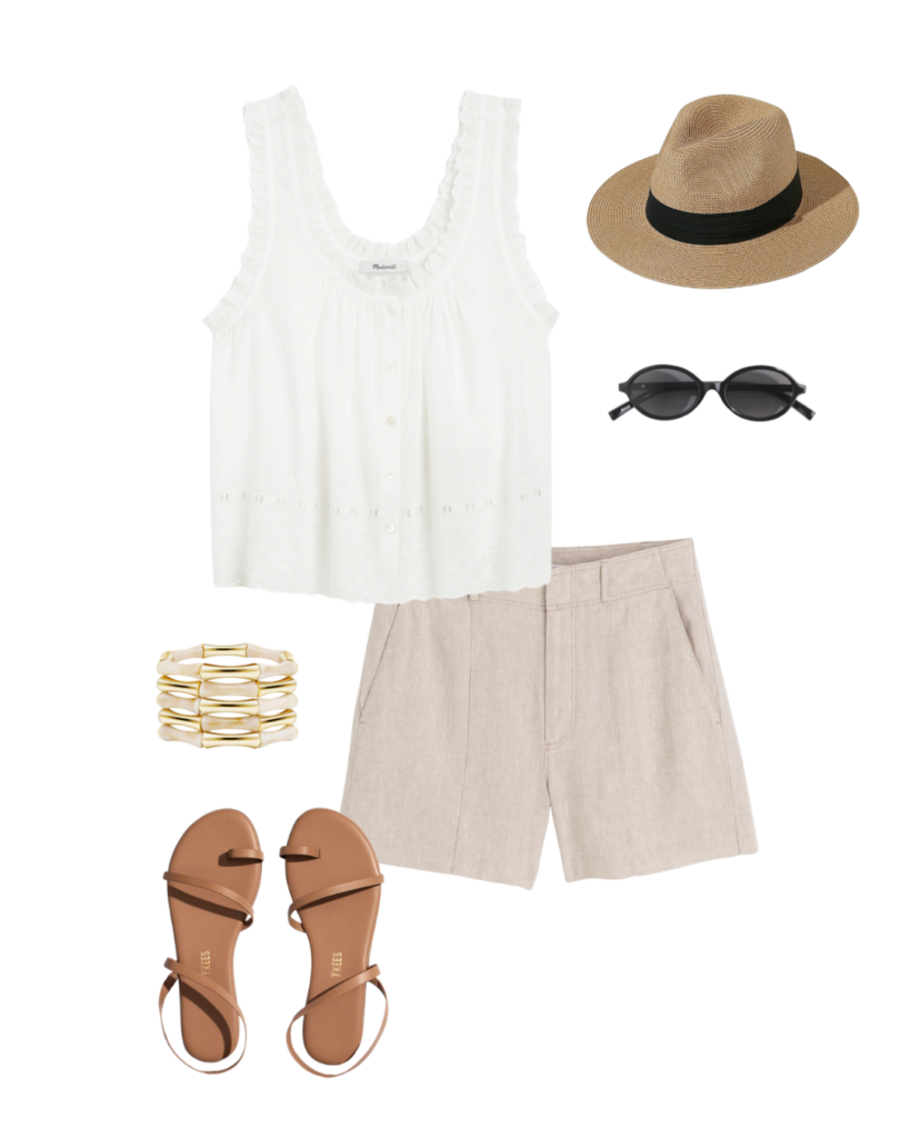 WARM WEATHER TRAVEL CAPSULE WARDROBE 2025 - 11 PIECES 10 OUTFITS - outfit 6